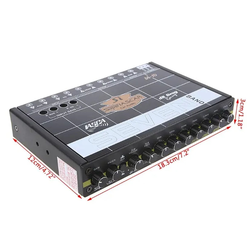 Car Audio 7 Band Equalizer Modified Car EQ Equalizer Class Fever Audio Car Tuner ENC