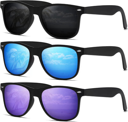 Sunglasses Men Polarized Sunglasses for Womens Trendy Retro Mirror Lens for Driving Fishing UV400 Protection
