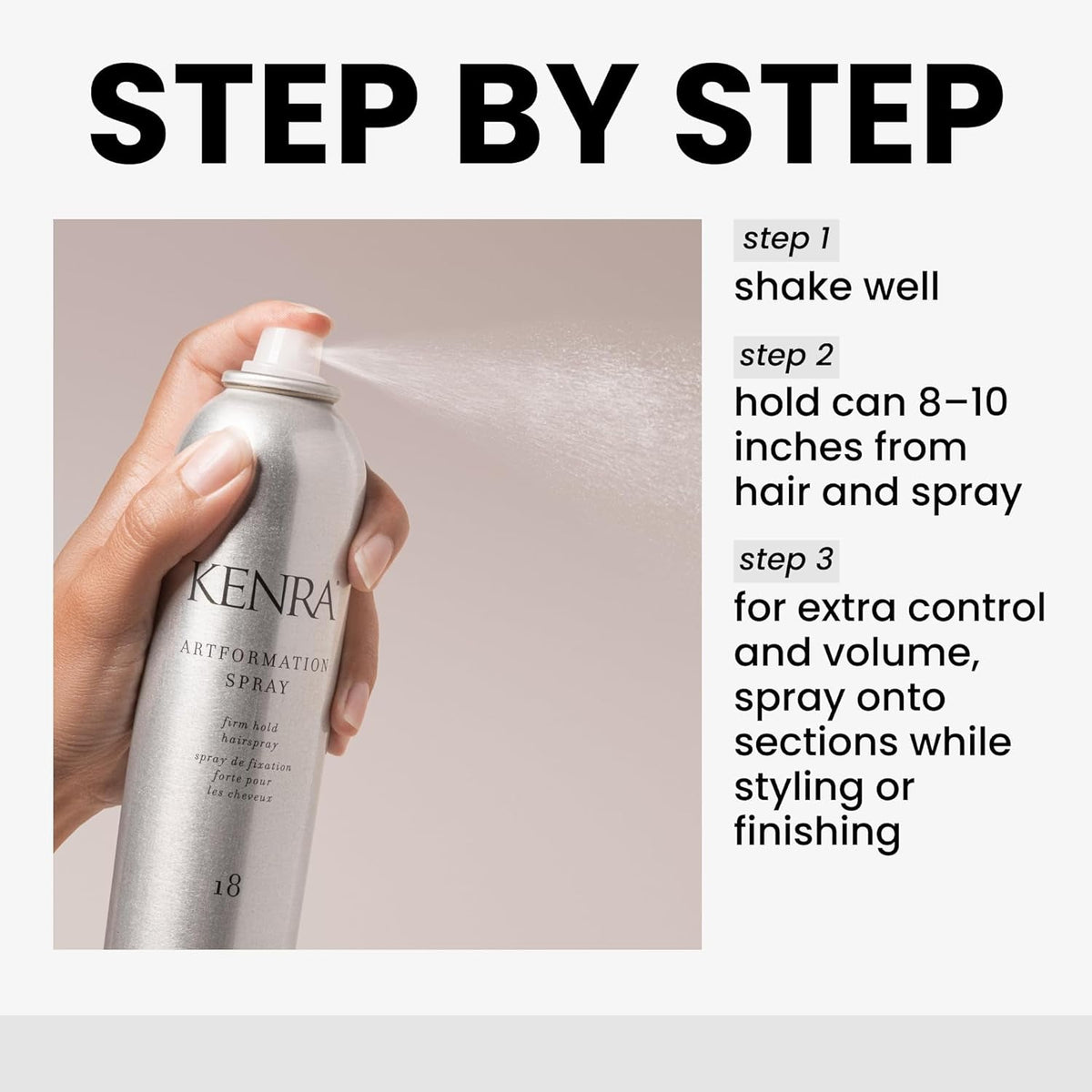 Kenra Artformation Spray 18 | Firm Hold Hairspray | Volume & Styling Control | Fast-Dying Formula| All Hair Types