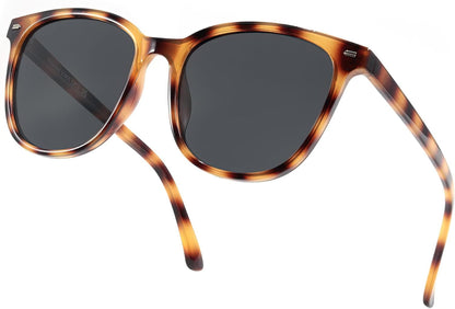 Polarized Sunglasses for Women, Square Mirrored Trendy Shades with UV Protection Reduce Glare Sun Glasses
