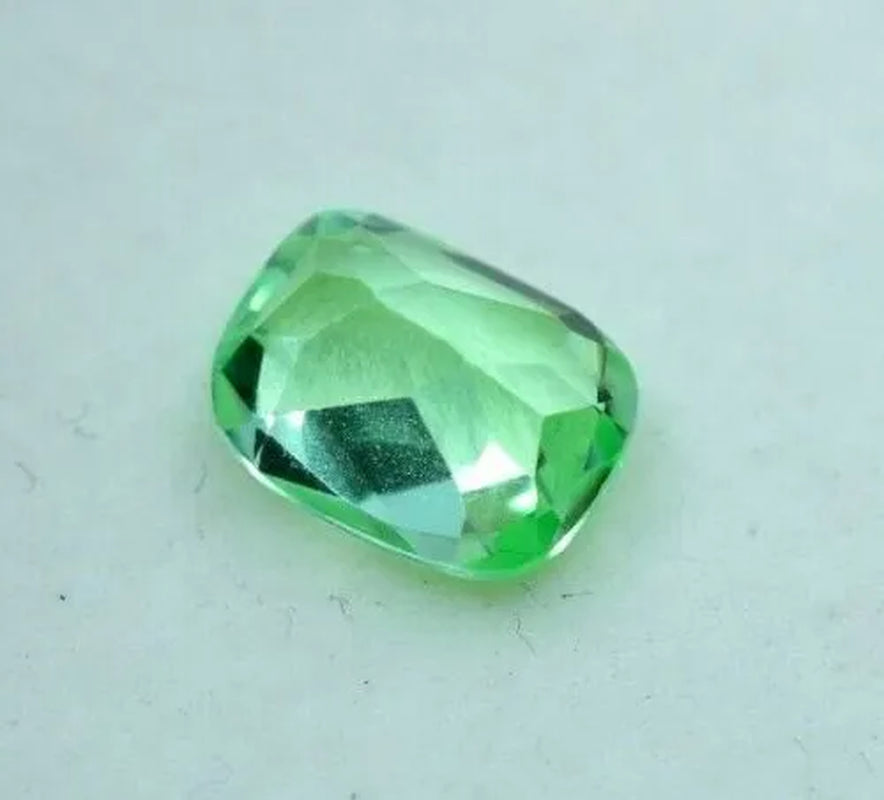NATURAL GREEN SAPPHIRE 2.55 CT CERTIFICATE INC* 8 X 6 MM CUSHION CUT GEMSTONE