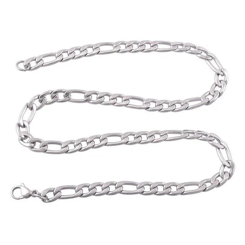 Wholesale High Quality 925 Sterling Silver Fashion Jewelry 2MM/4MM/6MM/8MM Women Men 925 Solid Silver Figaro Chain Necklace 16/18/20/22/24/26/28/30 Inches