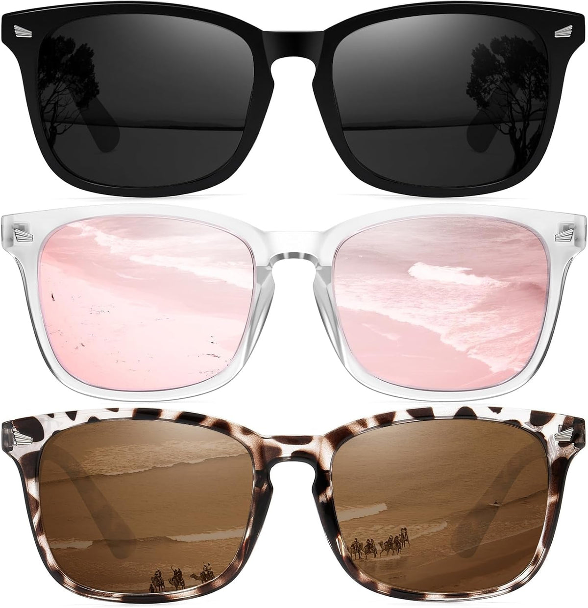 Sunglasses for Women Men Vintage Polarized Women Sunglasses round Classic Retro UV Protection Lens