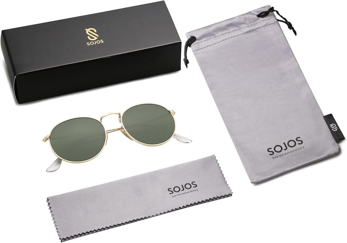 Small round Polarized Sunglasses for Women Men Classic Vintage Retro Shades UV400