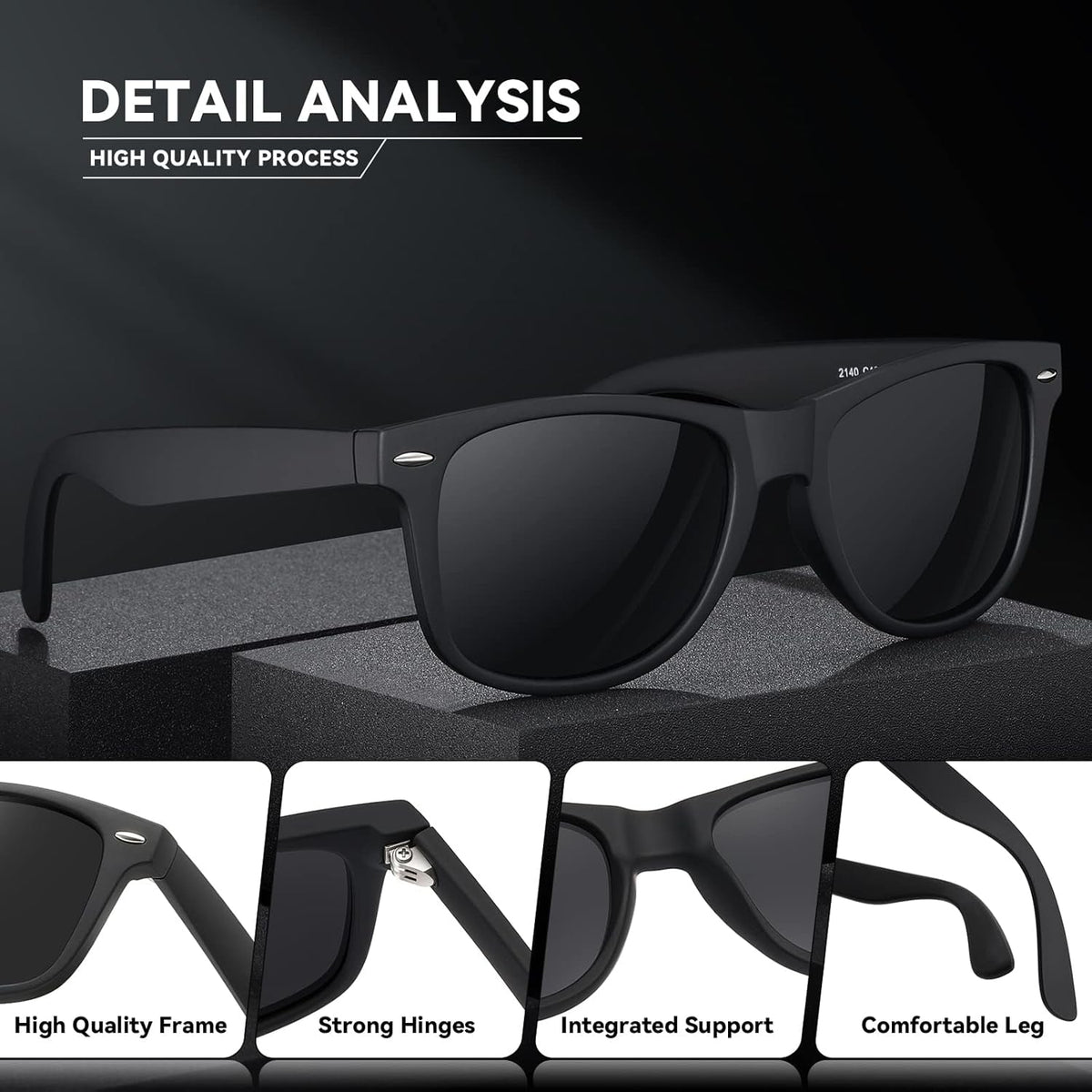 Polarized Sunglasses Womens Men - Sun Glasses Fashion Trendy Driving Fishing UV Blocking UV400 Protection