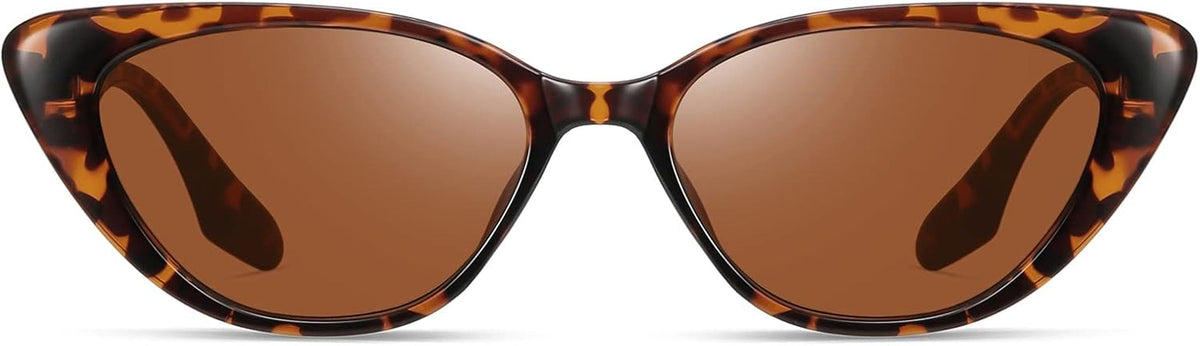 Retro Vintage Narrow Cat Eye Sunglasses for Women 90S Small Chic Style Trendy Sunnies UV400 Protection FZN7514