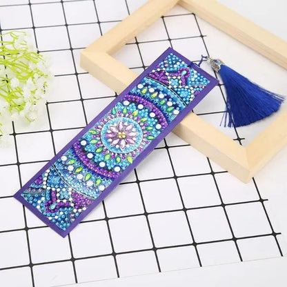 5D Diamond Painting Bookmark Kits DIY Special Shaped Diamond Painting Bookmark with Tassel Craft Supplies