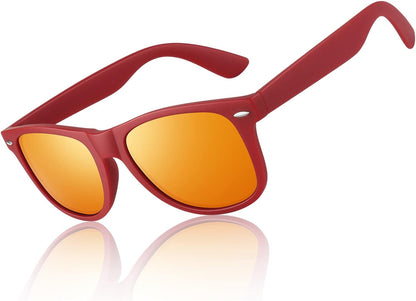 Polarized Sunglasses for Men Driving Sun glasses Shades 80's Retro Style Design Square