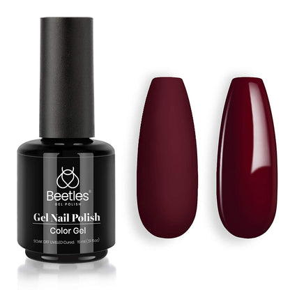 Beetles Gel Nail Polish, 1 Pcs 15ml White Color Soak Off Gel Polish Nail Art Manicure Salon DIY Gel Nail Design Decoration at Home Nail Lamp Needed Nails Minicure Kit Gift