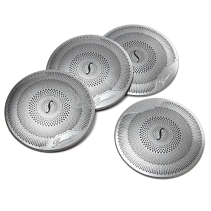 4Pcs Car Door Audio Speaker Decor Cover Loudspeaker 3D Trim Sticker for Mercedes Benz AMG C E Class W205 W213 GLC 2016 2017 Car Styling Accessories
