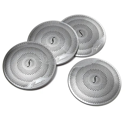 4Pcs Car Door Audio Speaker Decor Cover Loudspeaker 3D Trim Sticker for Mercedes Benz AMG C E Class W205 W213 GLC 2016 2017 Car Styling Accessories