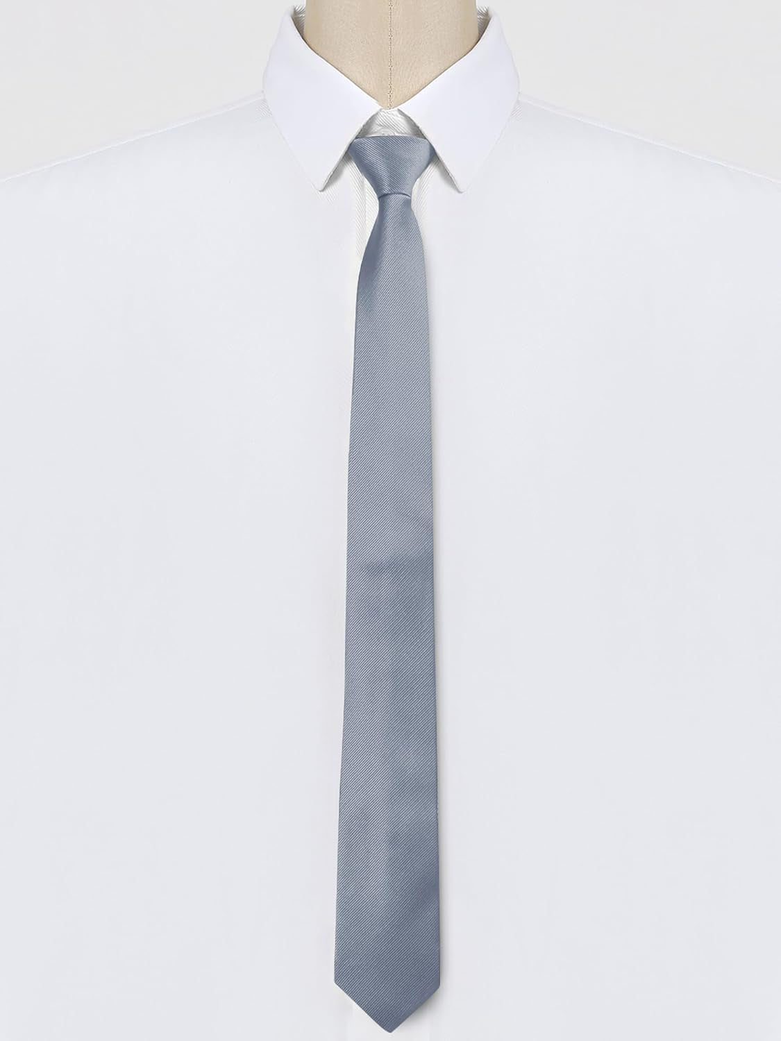 Men'S Skinny Pretied Solid Color Zipper Ties Neck Adjustable Strap Wedding Groom Tie