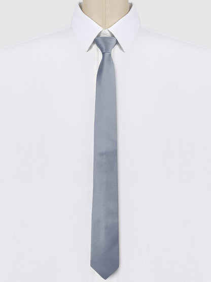 Men'S Skinny Pretied Solid Color Zipper Ties Neck Adjustable Strap Wedding Groom Tie