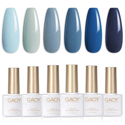 Jelly Milky White Gel Nail Polish Set, 6 Translucent Sheer Maroon UV Colors for Art Home DIY Manicure Kit