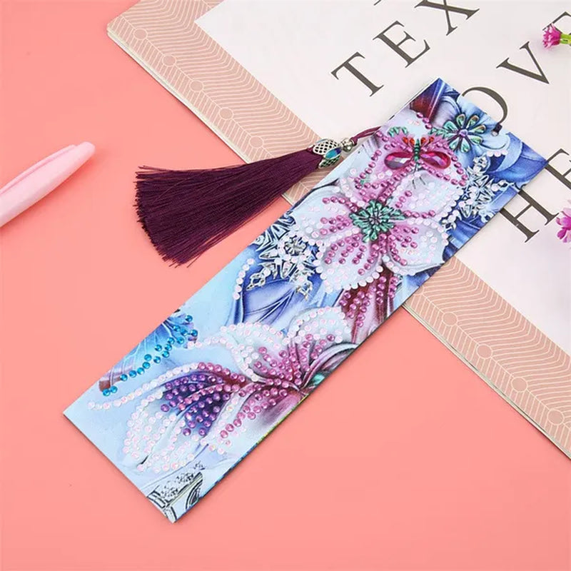 20 Types New Diy Leather Book Marks Special Shaped Diamond Painting Tassel Bookmarks Crafts Gifts For Christmas