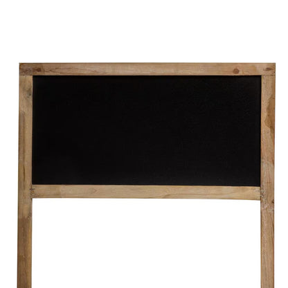 59 In. Tall Indoor/Outdoor Wooden Cart Plant and Display Stand with Chalkboard