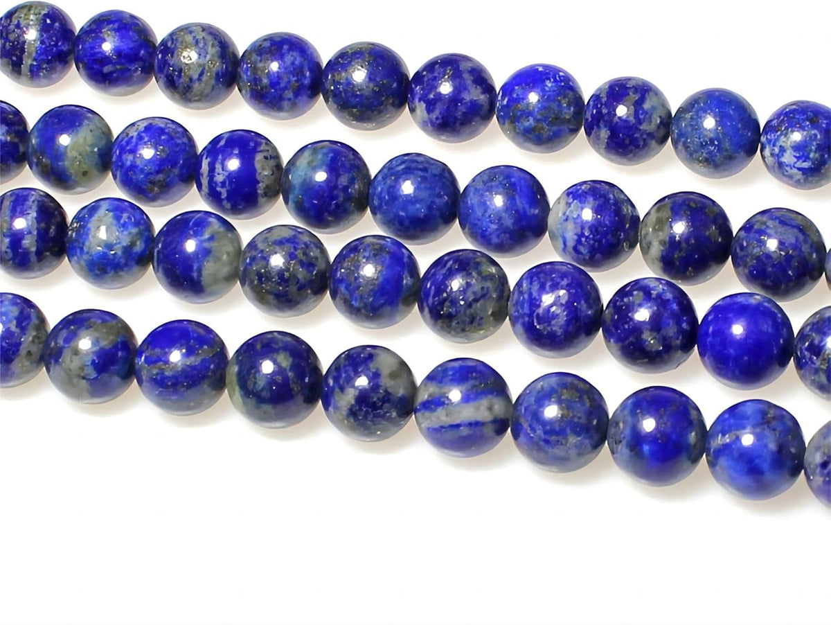 Natural Lapis Lazuli Gemstone Loose Beads round 8Mm Energy Stone Healing Power for Jewelry Making