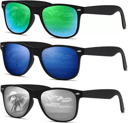 Sunglasses Men Polarized Sunglasses for Womens Trendy Retro Mirror Lens for Driving Fishing UV400 Protection
