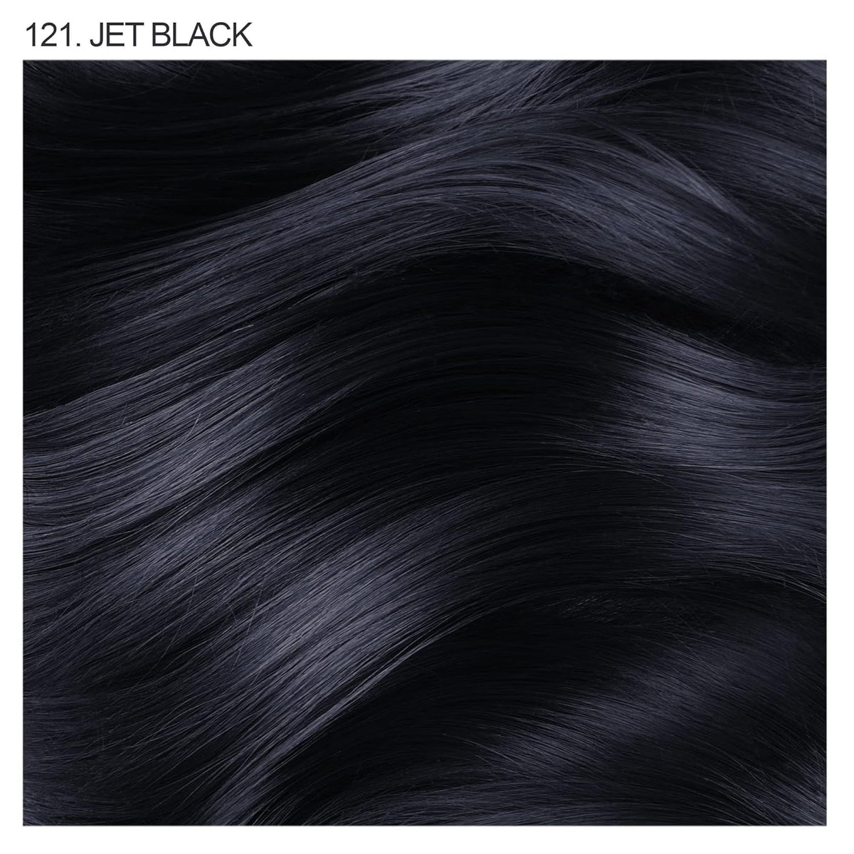 Semi Permanent Hair Color - Vegan and Cruelty-Free Black Hair Dye - 4 Fl Oz - 121 Jet Black (Pack of 1)
