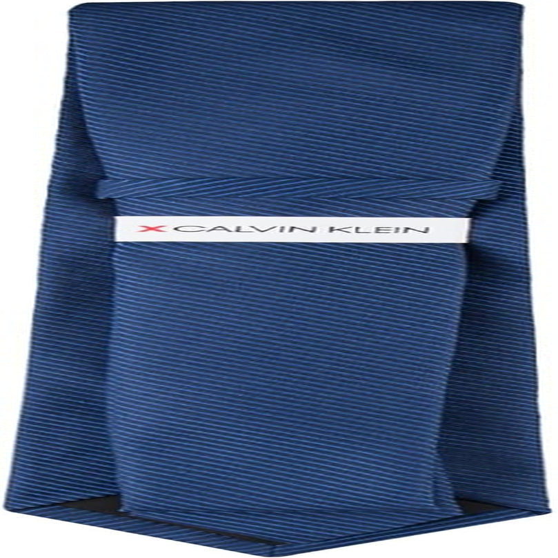 Men'S Classic Navy Blue Solid and Pattern Ties (Standard and Extra Long Sizes)