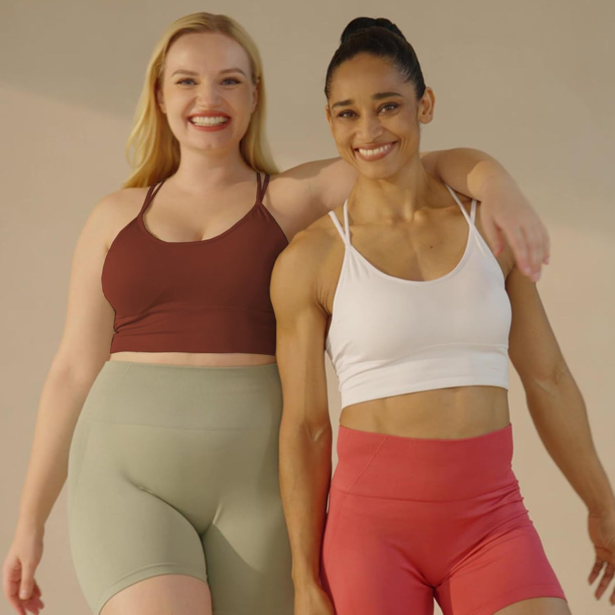 Cross Back Sport Bras Padded Strappy Criss Cross Cropped Bras for Yoga Workout Fitness Low Impact