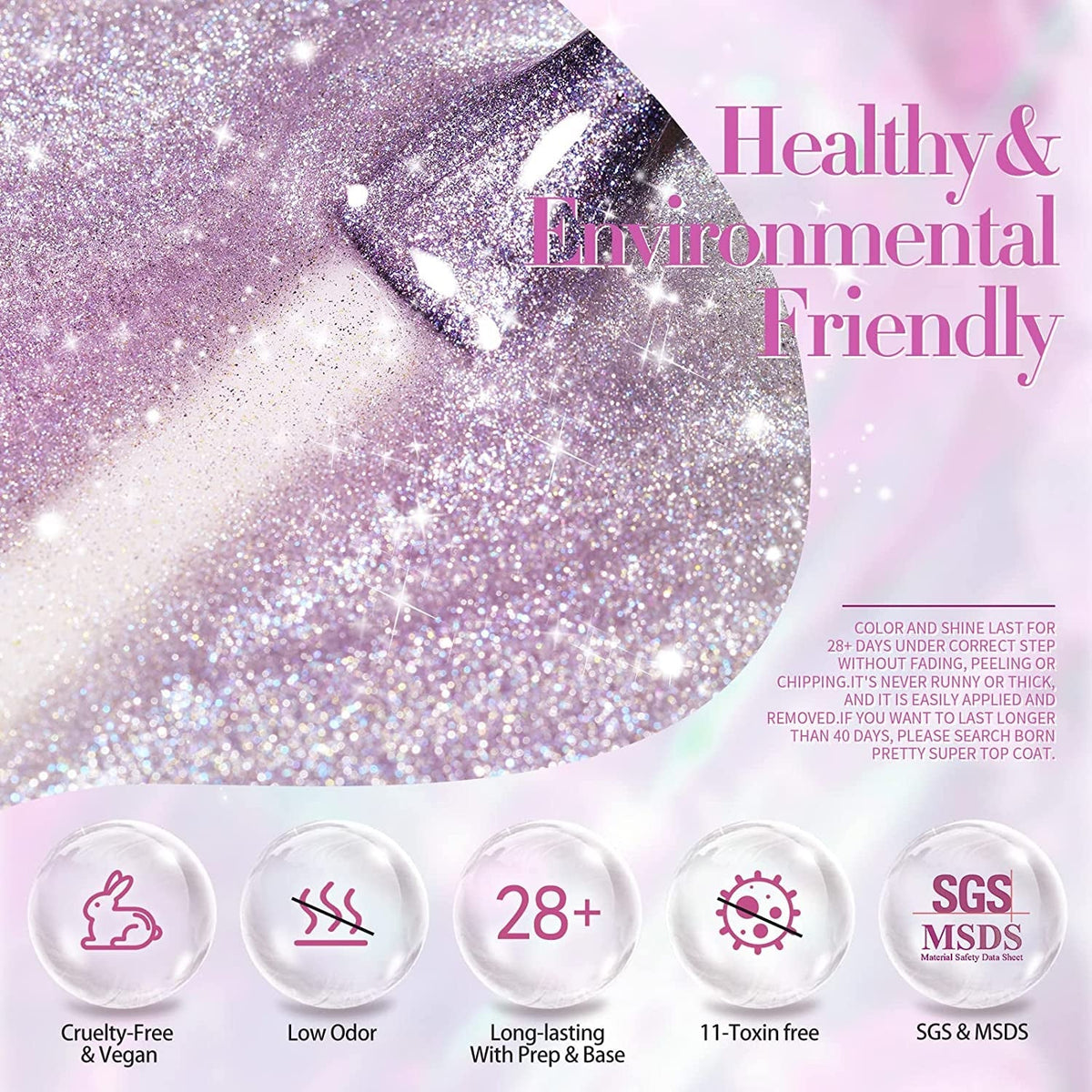 Cat Magnetic Gel Nail Polish Set Auroras 9D Cat Magnetic Eye Glitter Gel Polish Nail Art Manicure Collection Gift 6PCS