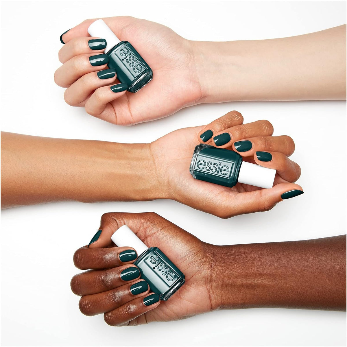 Nail Polish Limited Edition Winter 2021 Collection, deep forest green nail polish with a cream finish , lucite of reality, 0.46 Ounce