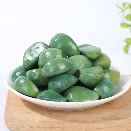 Laba Garlic,Jade Garlic,Pickled Vegetable,Fresh Green Garlic,250G/Pack,Sugar Garlic,Vegan,Pickled Garlic,Crisp Refreshing,Chinese Green Laba Garlic Pickled,Perfect for Rice,Chinese Specialty (2Pack)