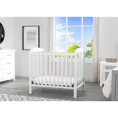Delta Children Mini Crib with Mattress, Choose Color
