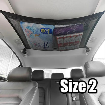 Car Roof Storage Net Pocket Universal Car Storage Net Pocket Pouch Bag Storage Easy To Install Car Accessories Auto Products