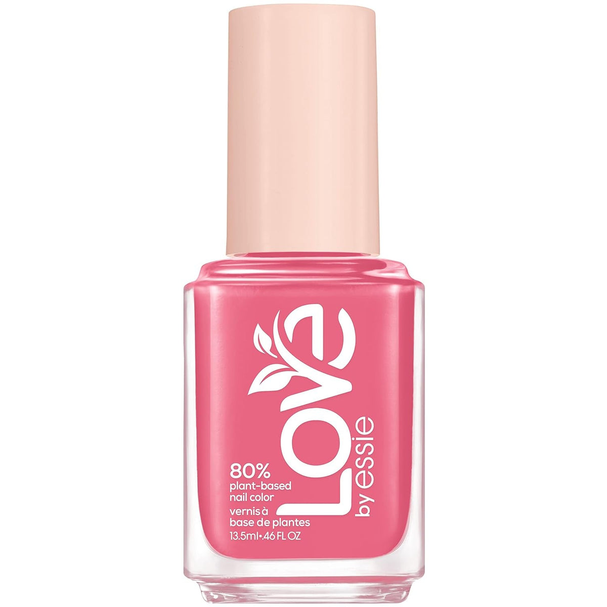 LOVE by  Nail Polish, 80% Plant-based, Salon-Quality, Vegan, White, Blessed Never Stressed, 0.46 Fl Oz
