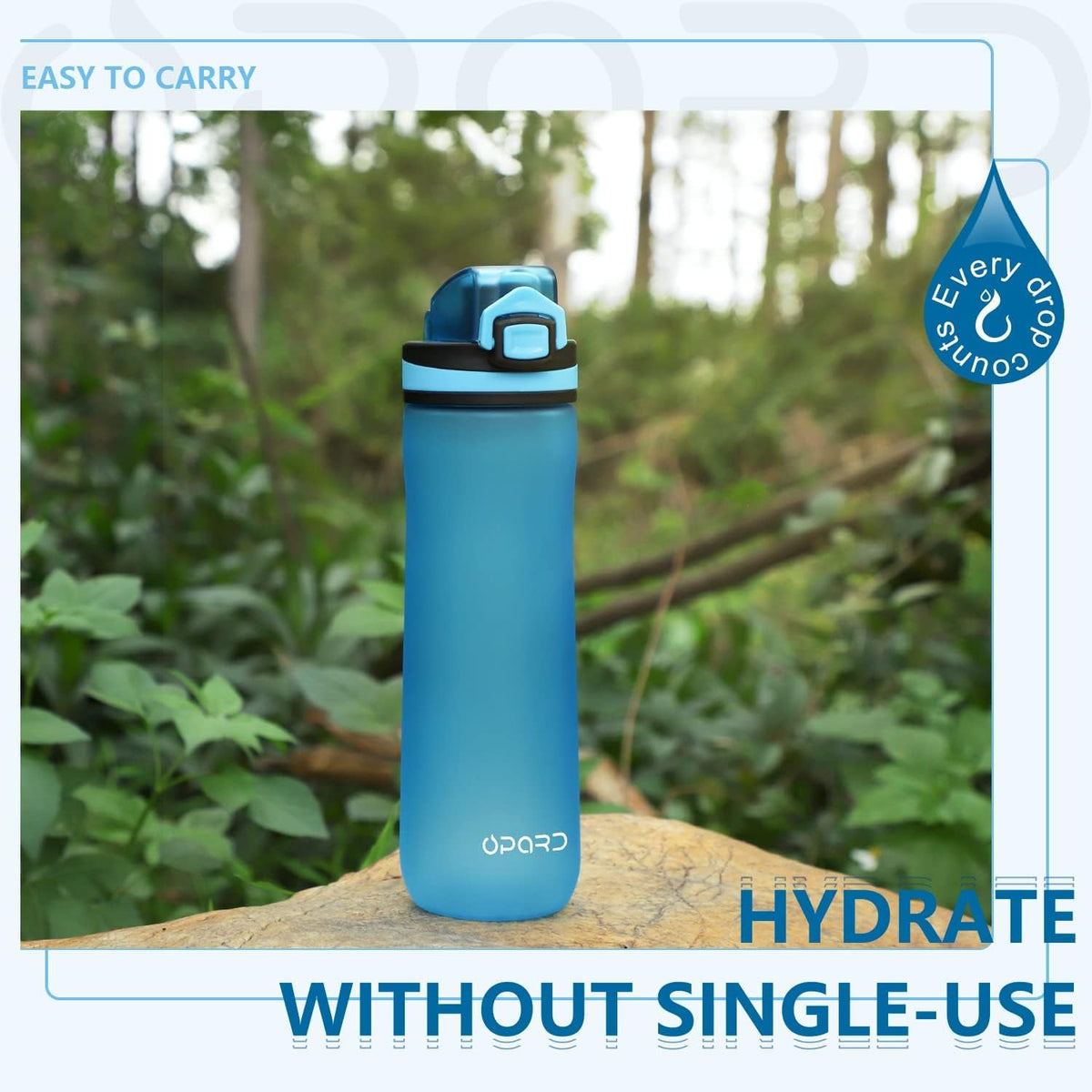 Sports Water Bottles 20 Oz BPA Free Leak Proof Tritan Plastic Bottle Flip Top
