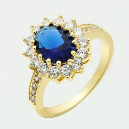 Natural 3.26CT White/Emerald/Ruby/Alexandrite/Sapphire Diamond 14K Yellow Gold Wedding Ring Size 6-11