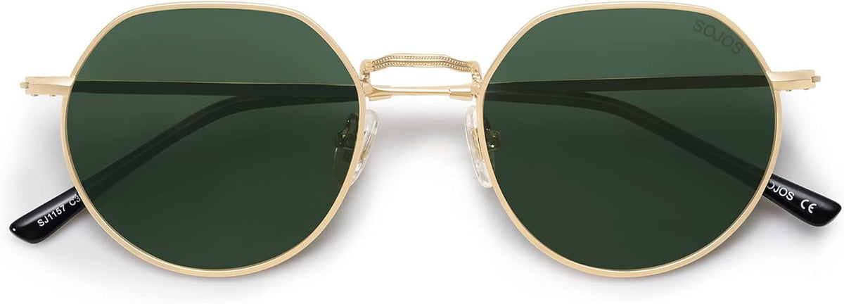 Round Polygon Polarized Sunglasses for Women Men Retro Classic Vintage Shades SJ1157