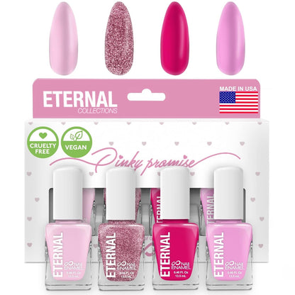 Glitter Nail Polish Set for Women (CHEERS) - Gold Nail Polish Set for Girls | Long Lasting & Quick Dry Nail Polish Kit for Home DIY Manicure & Pedicure | Made in USA, 13.5mL (Set of 5)