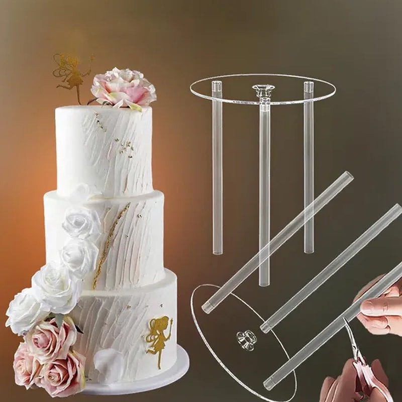 4/6/8/10inch Multi-layer Cake Stand Suspended Gasket Support Frame Round Dessert Support Spacer Piling Bracket Baking Tools