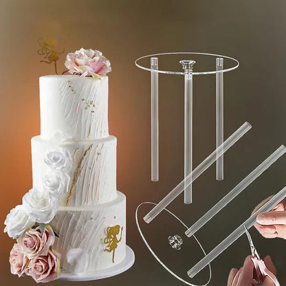 4/6/8/10inch Multi-layer Cake Stand Suspended Gasket Support Frame Round Dessert Support Spacer Piling Bracket Baking Tools