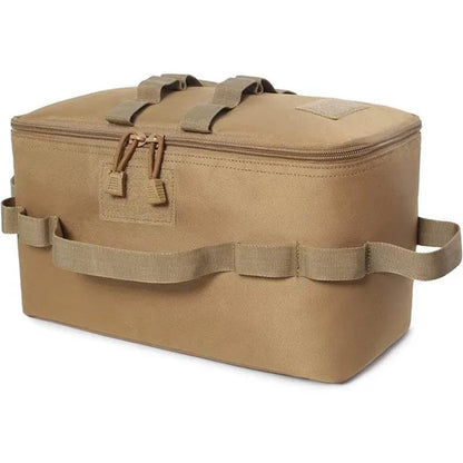 Outdoor Camping Gas Tank Storage Bag Large Capacity Ground Nail Tool Bag Gas Canister Picnic Cookware Utensils Kit Organizer