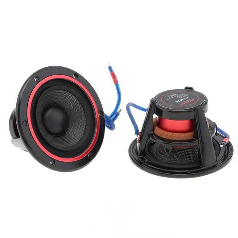 2Pcs Universal 80W 4Ohm 2.5Inch Kevlar Cone Midrange Car Speakers