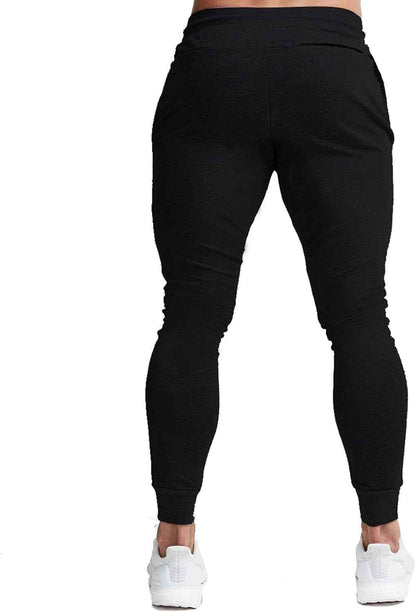 Men'S Slim Joggers Workout Pants for Gym Running and Bodybuilding Athletic Bottom Sweatpants with Deep Pockets