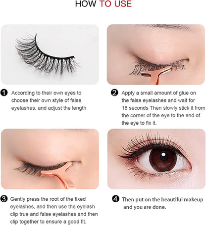 60 Pairs Fluffy Wispy False Eyelashes Natural Look Russian Strip Lashes 8D Curly Effect Reusable Fake Eyelashes Soft Eyes Lash Multipack,M06