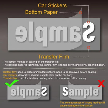 2PCS Long Stripe Decal Car Stickers Car Racing Auto Side Body Stickers Stripe Fashion Waterproof Vinyl Decal