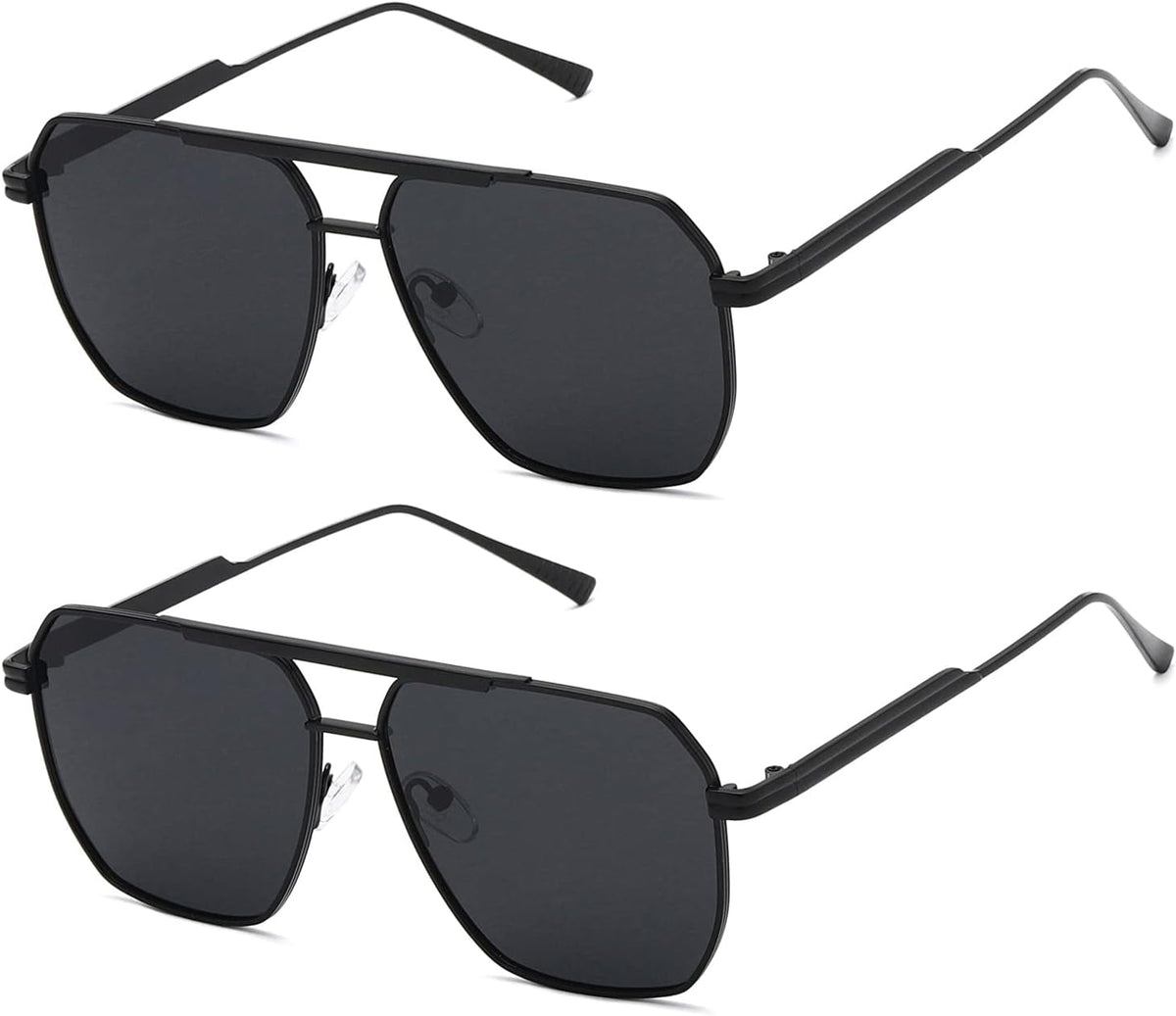 Polarized Sunglasses Womens Men Retro Oversized Square Vintage Shades Classic Large Metal Sun Glasses K1221