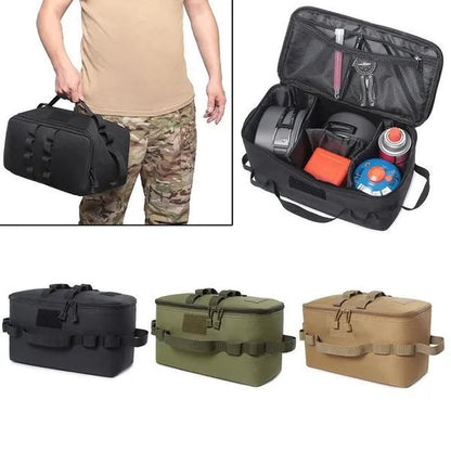 Outdoor Camping Gas Tank Storage Bag Large Capacity Ground Nail Tool Bag Gas Canister Picnic Cookware Utensils Kit Organizer