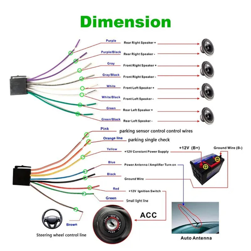 2 Din 7" HD Touch Screen Digital Display Car Multimedia Player Audio Stereo Radio Autoradio Car MP5 Player with Bluetooth USB FM Support Mirror Link Rear View Camera Connection