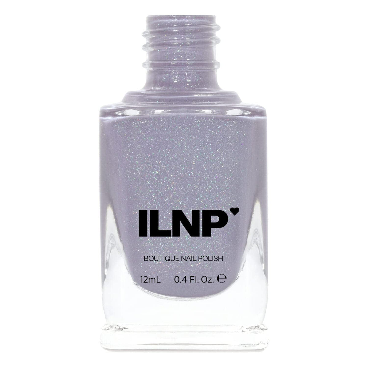 ILNP ASAP - Soft Lavender Blue Neutral Nail Polish, Subtle Holographic, Chip Resistant, 7-Free, Non-Toxic, Vegan, Cruelty Free, 12Ml