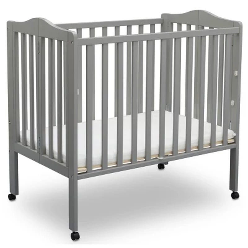 Delta Children Portable Crib with Mattress, Choose Color