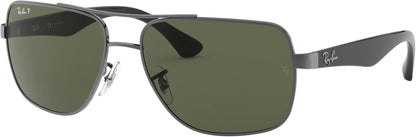Men'S RB3483 Metal Square Sunglasses