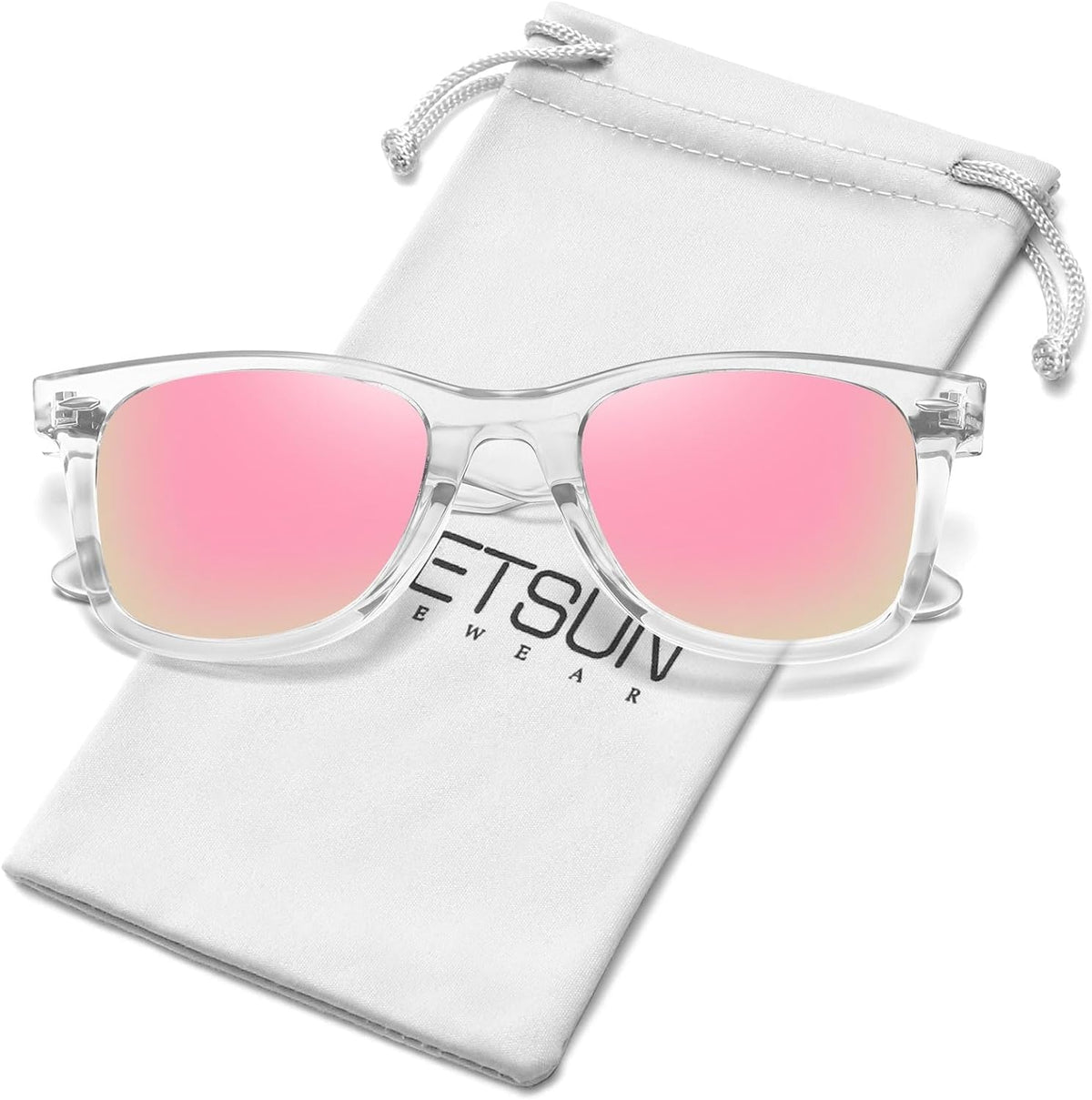 Polarized Sunglasses for Women Men Classic Retro Square Frame Driving Trendy Sun Glasses UV Protection