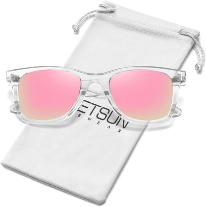 Polarized Sunglasses for Women Men Classic Retro Square Frame Driving Trendy Sun Glasses UV Protection